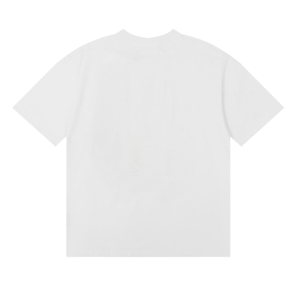 Rhude T-shirts Varenna Town Printed Cotton Casual Short Sleeves Men and Women
