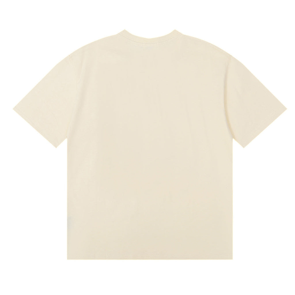 Rhude T-shirts Heave on Earth Printed Cotton Casual Short Sleeve Men and Women