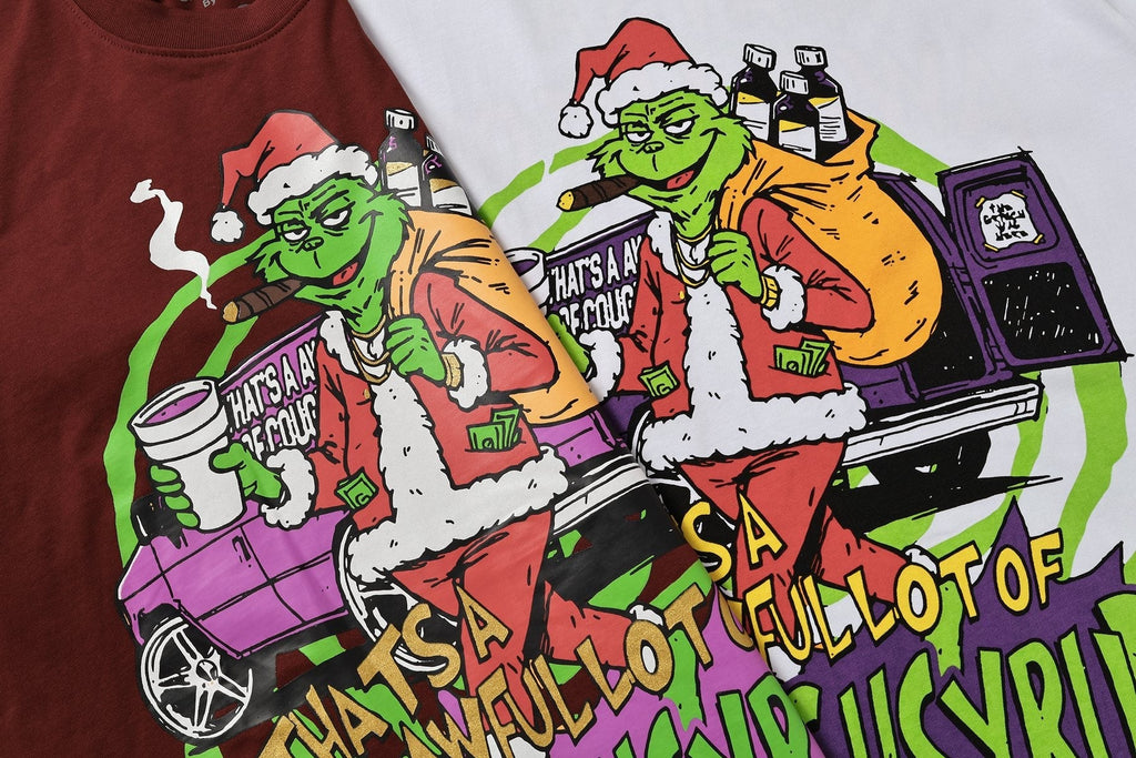 THAT'S A AWFUL LOT OF COUGH SYRUP Christmas Graphic Short-Sleeve T-Shirt ¡ª detail