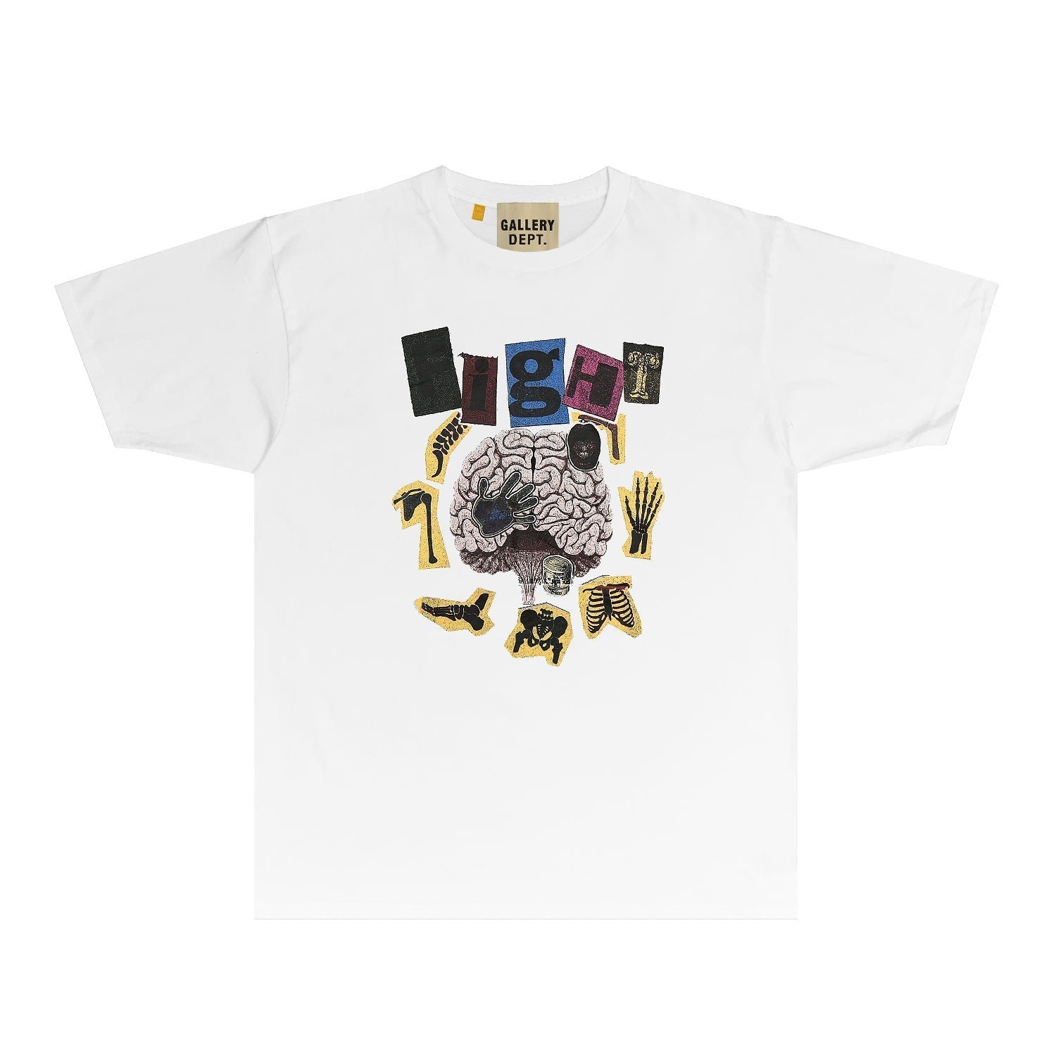 Gallery Dept T Shirt Retro Printed Loose Short-Sleeved Shirt